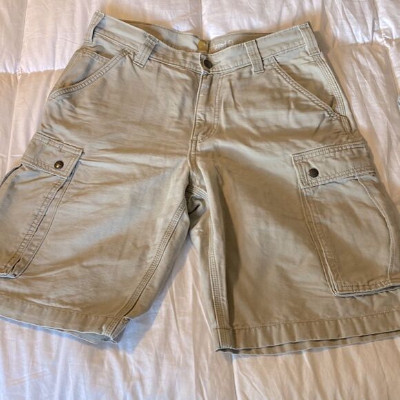 Men's Carhartt Tan Shorts - Picture 1 of 7